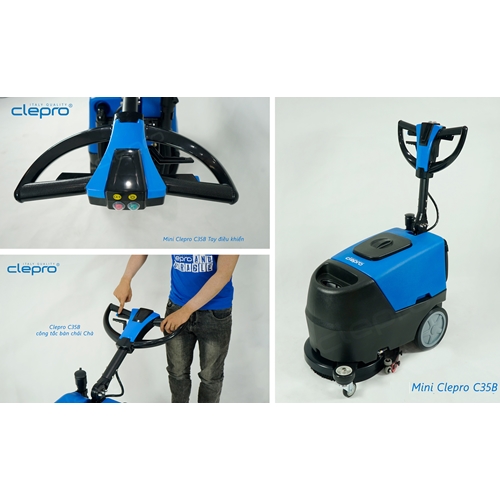 Máy chà sàn liên hợp CLEPRO C35B (Dùng ắc quy) 1